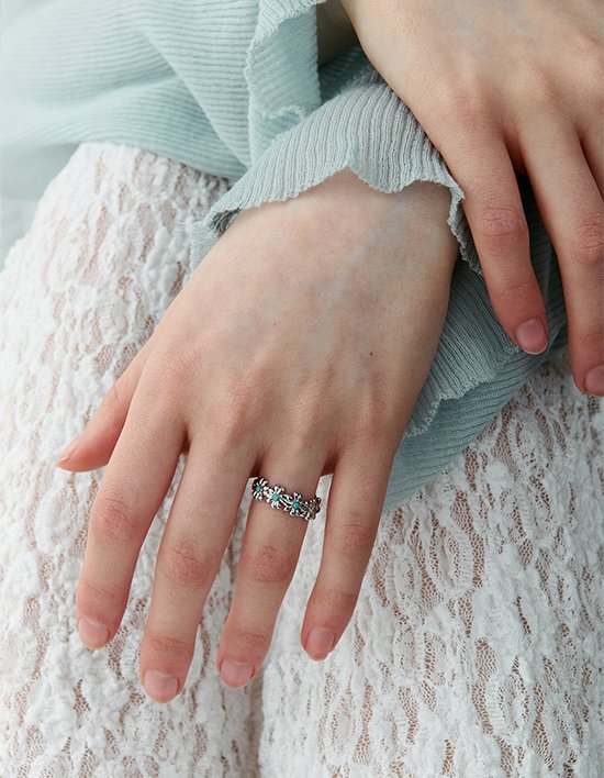 [빈티지헐리우드]미니 데이지 블룸 가든 반지