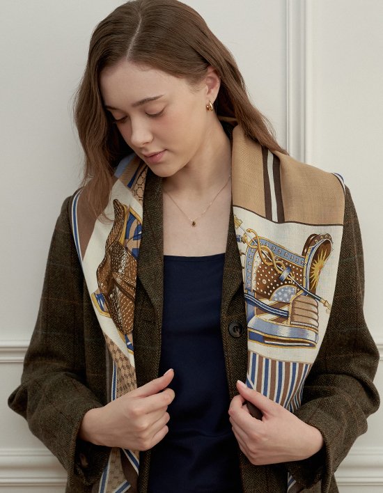 [엘르] 카일리 울실크 롱 스카프 3컬러 (택1)