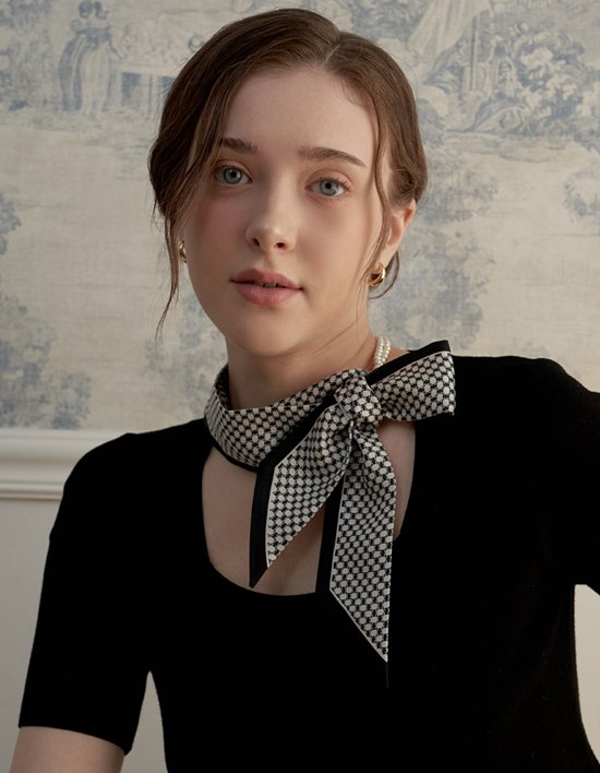 [엘르] 카미 실크 방도 스카프 5컬러 (택1)