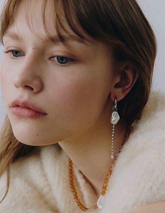 [빈티지헐리우드]레이어드 바로크 후프 귀걸이