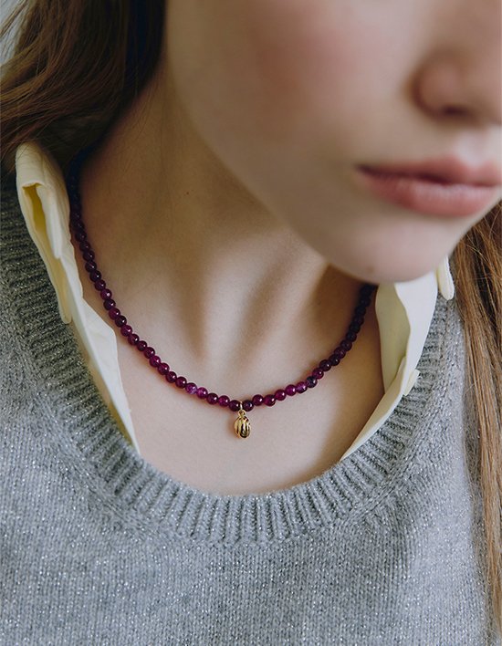 [빈티지헐리우드]코지 그레이프 목걸이