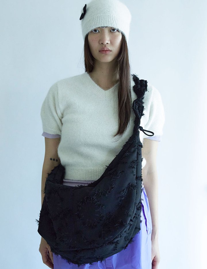 [리즘] 포슬린 백 (라지) - 블랙 (Black)