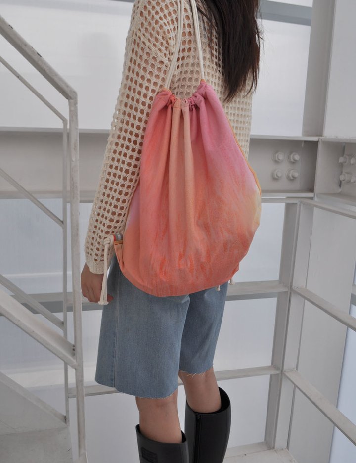 [리즘] 피치 셔벗 스트링 백 (Peach)